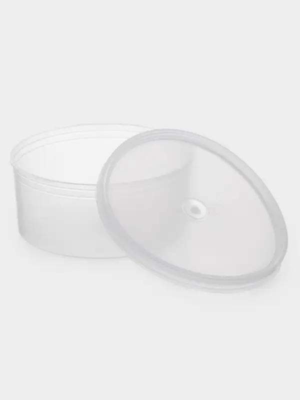 Контейнер пищевой, 450 мл, с герметичной крышкой, d=12,5 см, h=5,5 см, пластик