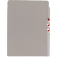 Ежедневник Flexpen, недатированный, серебристо-оранжевый