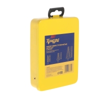 Набор сверл ступенчатых ТУНДРА, HSS-Co, трехгранный хвостовик, 4-12, 4-20, 4-32 мм, 3 шт. Набор сверл ступенчатых ТУНДРА, HSS-Co, трехгранный хвостовик, 4-12, 4-20, 4-32 мм, 3 шт.