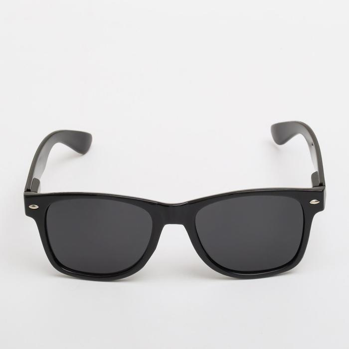 Очки солнцезащитные OneSun, UV 400, 14&times;14.5&times;5 см, линза 5&times;5 см, чёрные