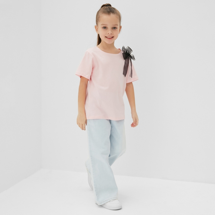 Футболка детская KAFTAN "Бантик", р. 30 (98-104 см), розовый