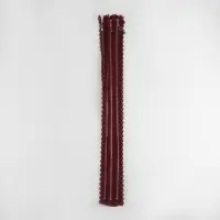 Молния металлическая, №3, неразъёмная, замок автомат, 60 см, бордовая