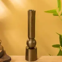 Подсвечник "Геометрия" алюминий 5х5х20,5 см