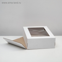 Кондитерская упаковка с окном, 39 х 29 х 12 см