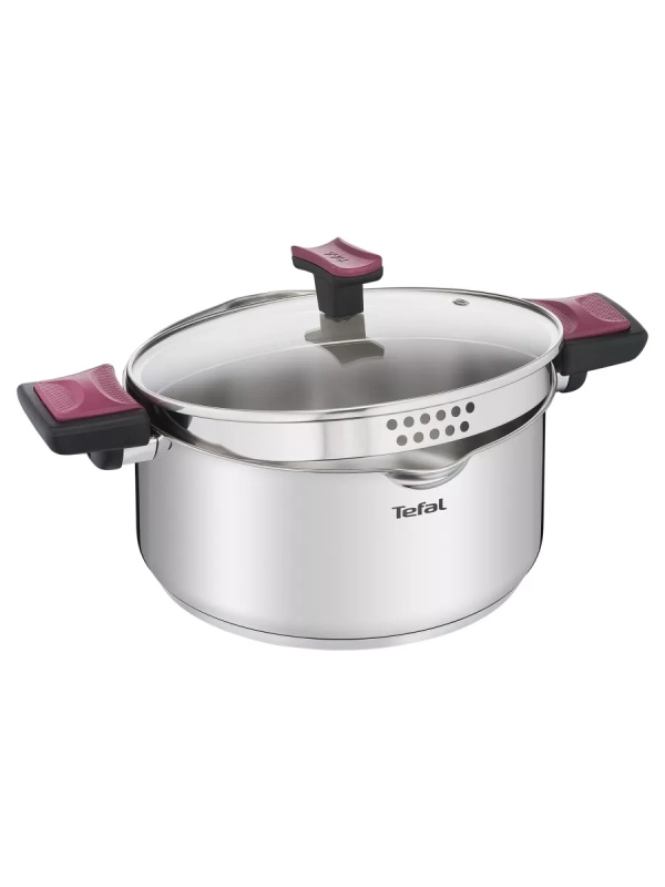 Кастрюля Cook & Clip 24 см с крышкой, подходит для индукции