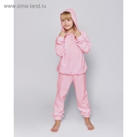 Комплект для девочки (худи, брюки) MINAKU: Casual Collection KIDS цвет св-розовый, рост 110