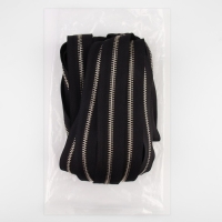 Молния рулонная металлическая, №5, 10 м, цвет чёрный/никель Молния рулонная металлическая, №5, 10 м, цвет чёрный/никель