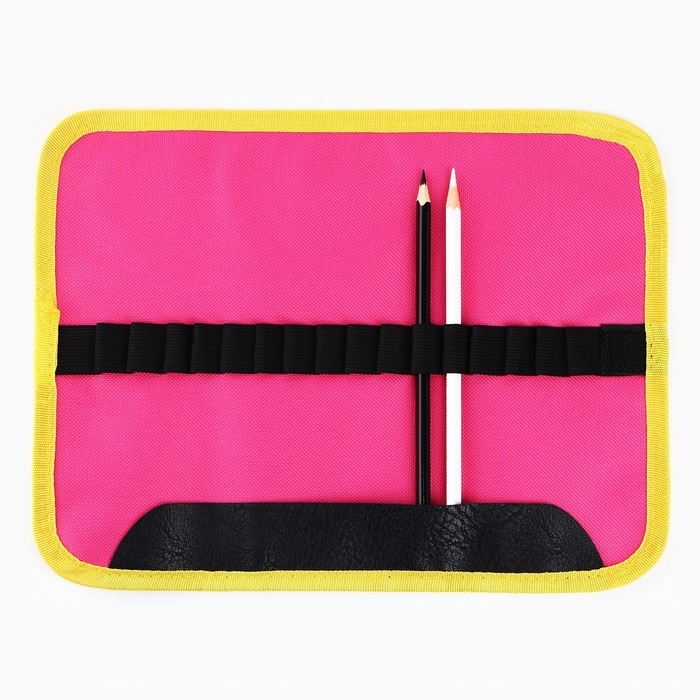 Пенал для кистей и карандашей текстиль, 16 предметов &laquo;Краска&raquo;