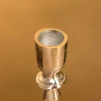 Подсвечник "Зима" 7х7х15 см, алюминий, цв. серебро