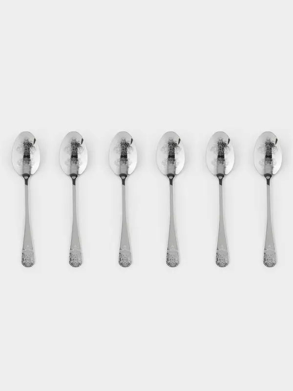 Набор ложек столовых 6 шт "Эмили" 20,5 см, цвет серебро