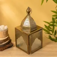 Подсвечник фонарь "Купол" железо 16х15,5х34,5 см