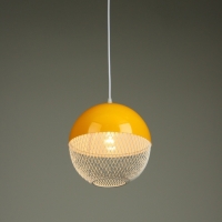 Светильник Lina 1х40Вт Е27 лимонный  26х26х32см