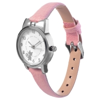 Часы наручные женские "Котик", d-2.8 см, розовый ремешок