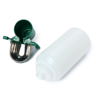 Поилка чашечная для домашней птицы, навесная, 2 л, металл, пластик, МИКС Поилка чашечная для домашней птицы, навесная, 2 л, металл, пластик, МИКС