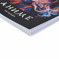 Тетрадь А5, 96 листов на спирали &laquo;Аниме девочка кошка&raquo; уф лак