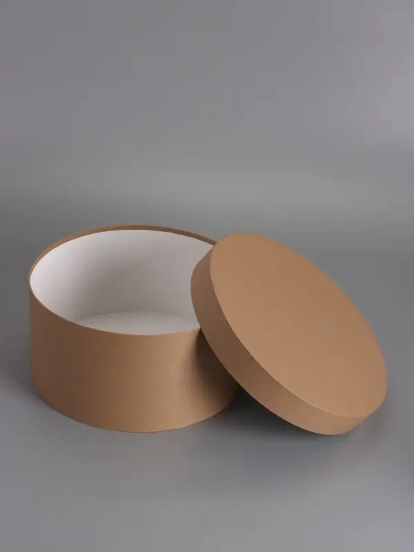 Коробка круглая крафт, 30 х 15 см