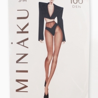 Женские колготки MINAKU 100 ден, цвет графит, размер 4/L