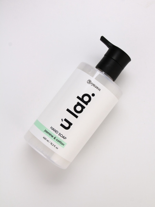 ULAB Жидкое мыло с ароматом хлопок-жасмин, 450 мл