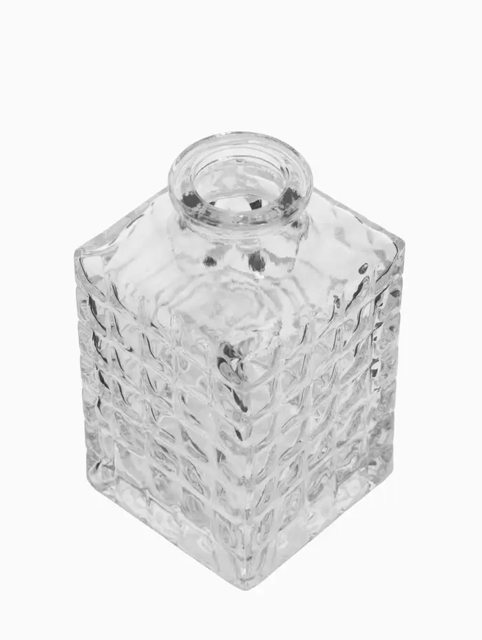 Ваза настольная стекло "Миниатюра" (набор 12 шт) 8-13 см, прозрачный