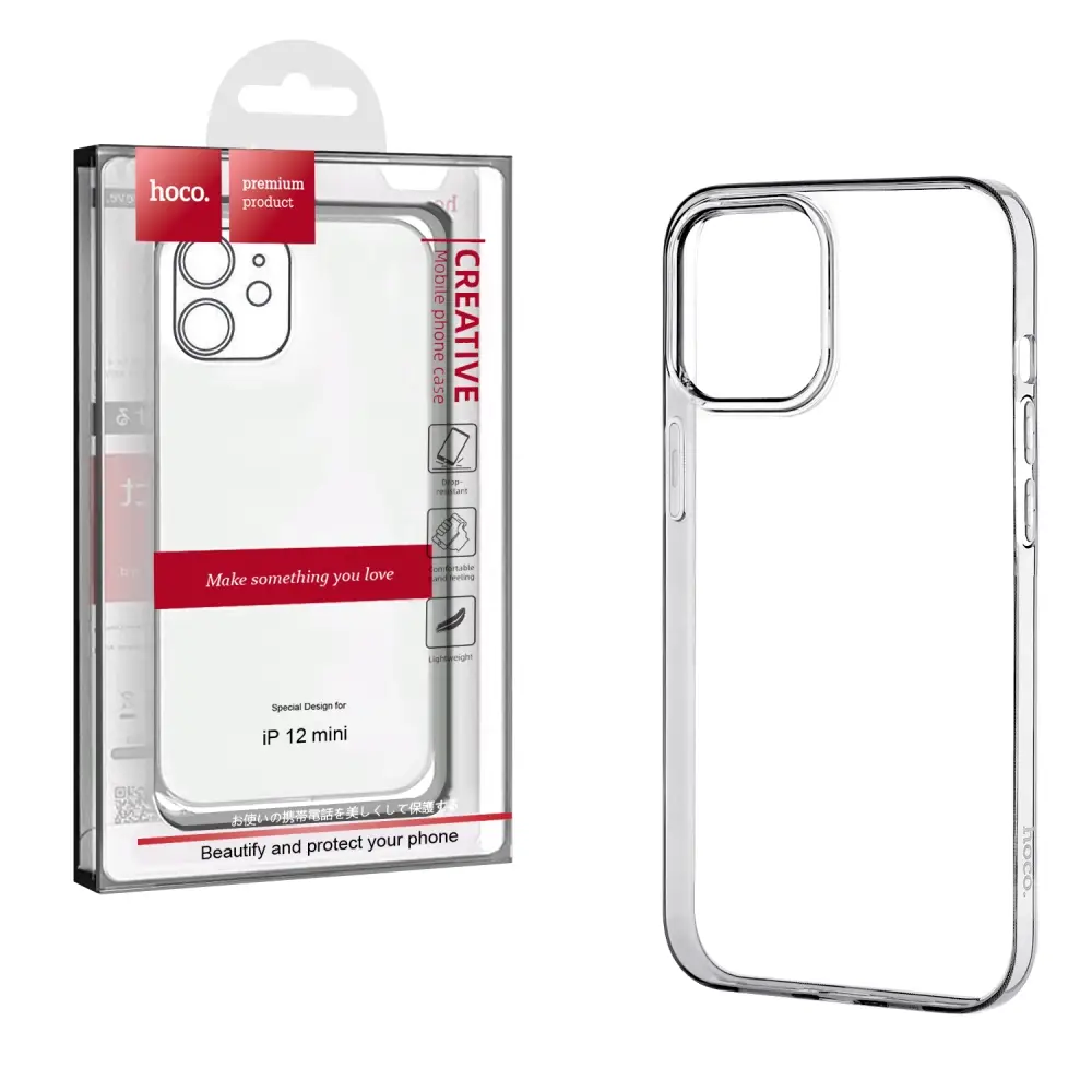 Чехол iPh 12 Mini (5.4) Hoco TPU прозрачный