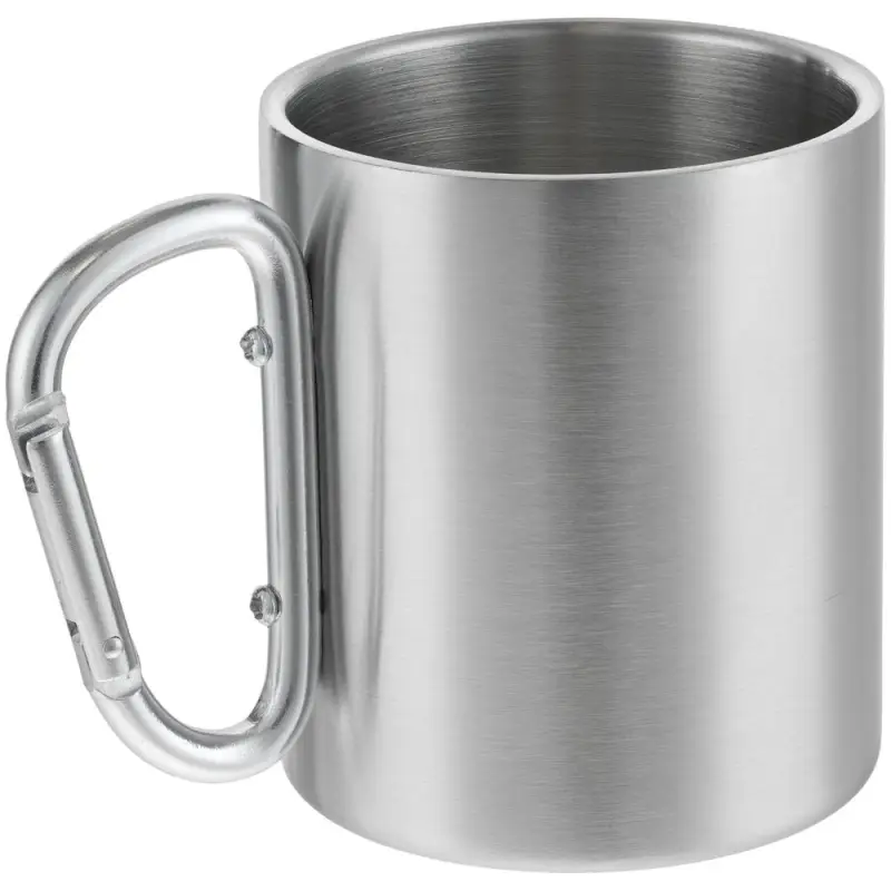 Кружка Trek, с серебристой ручкой-карабином Кружка Trek, с серебристой ручкой-карабином