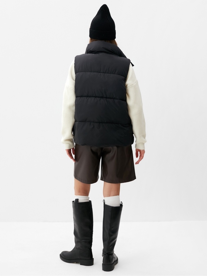 Жилет женский с воротником MIST, р.42, черный