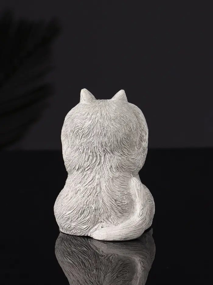 Набор статуэток "Три кота: ничего не вижу, не слышу, не говорю" 7 см, серый