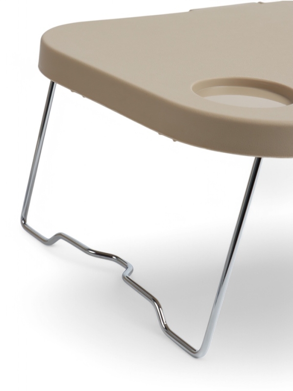 Корзина - столик Maclay 2 в 1, складная, 47 х 28,5 х 23,5 см, стол 45 х 28 х 16 см, бежевая