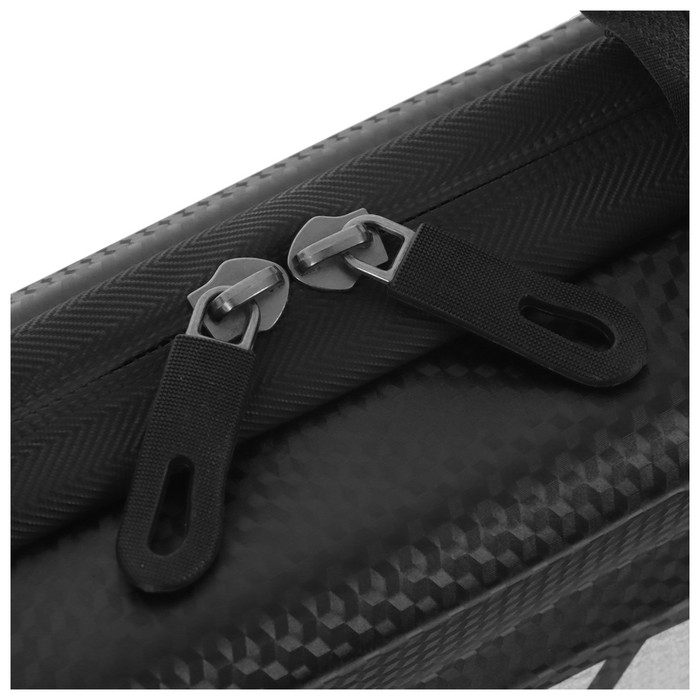 Велосумка под раму, жёсткий корпус, чёрная