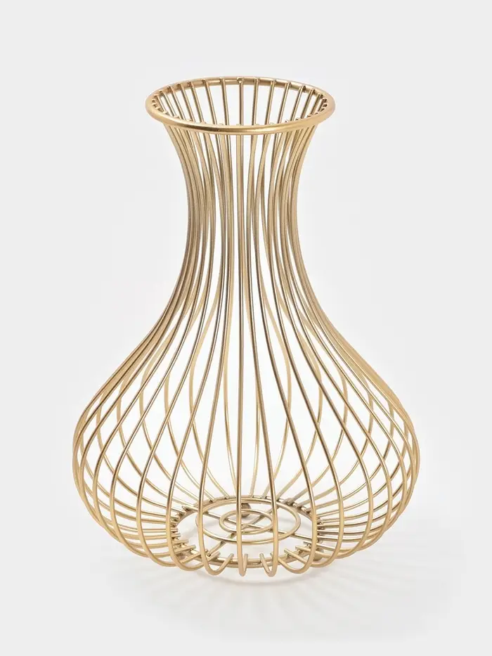 Корзина для пробок "Ваза Голд", цвет золотой