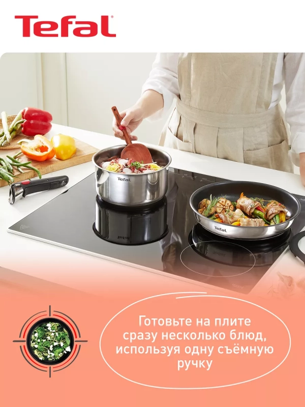 Набор посуды со съемной ручкой Ingenio Emotion L897S574