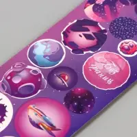 Наклейки на листе для творчества &laquo;Арт Узор. Космос&raquo;, пластик, 6.5&times;19 см