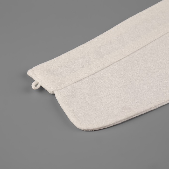 Воротник съёмный, диаметр горловины = 22 см, 42 &times; 6 см, цвет айвори