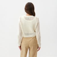 Джемпер женский MIST "Cетка", р. S, молочный