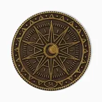 Монета выбора сувенир карты тарро &laquo;Удача с тобой&raquo;, d=2,5 см.