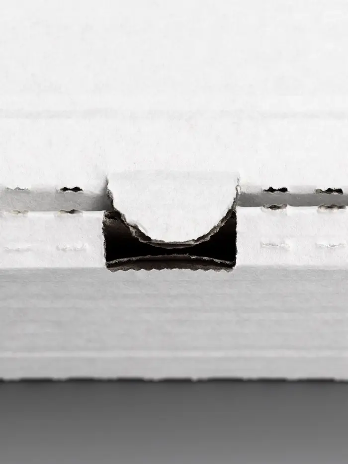 Коробка для пирога, белая, 39 х 25 х 6 см