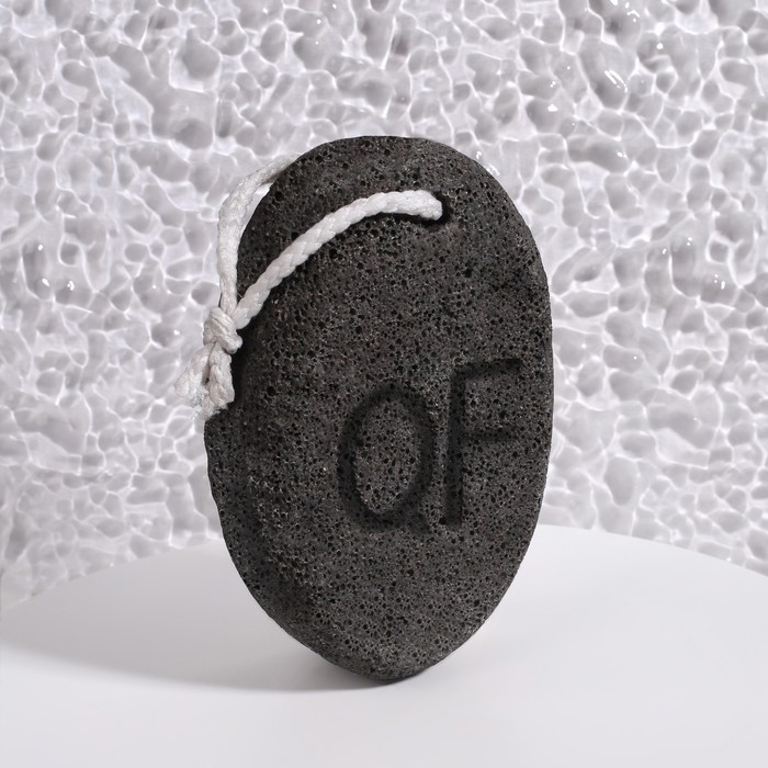 Пемза для педикюра, с подвесом, 11 &times; 7 см, в коробке, цвет чёрный