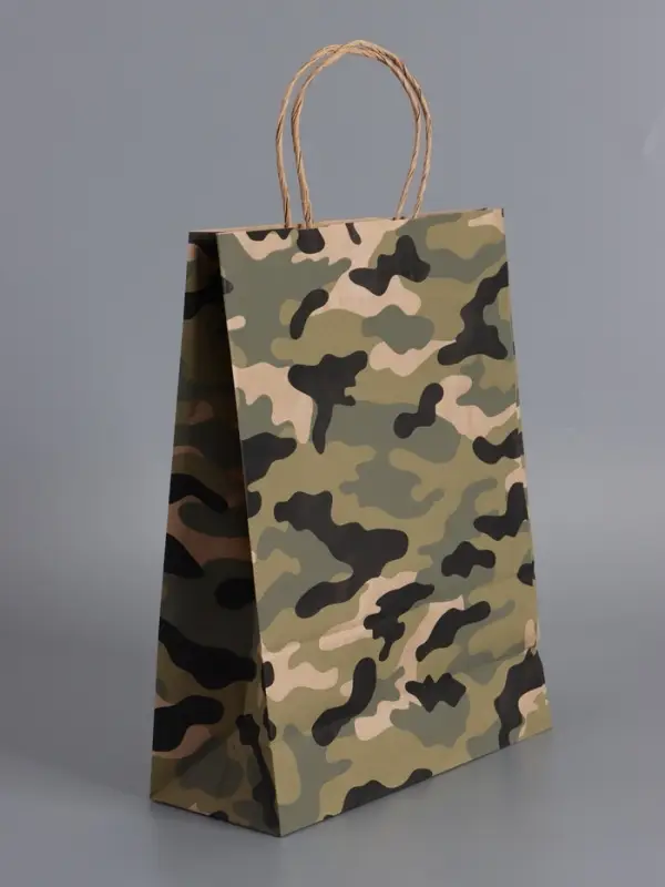 Пакеты подарочные, 23 Февраля , 24 х 10,5 х 32 см , набор 4 шт