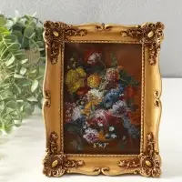 Фоторамка полистоун 13х18 см "Версаль" тёмное золото 23х17,5х3 см