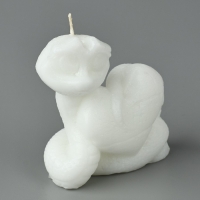 Новый год 2025! Свеча интерьерная &laquo;Новогодняя коллекция: Змейка милашка&raquo;, белая, 69 х 61 х 36