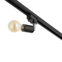 Светильник трековый "Спот" Е27 40Вт черный 3,5х5,5х15см