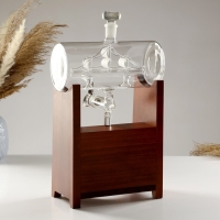 Мини-Бар Бочка, на подставке, на 2 персоны, штоф - 1300 мл, 330 мл, 10,5 х 23 х 36 см