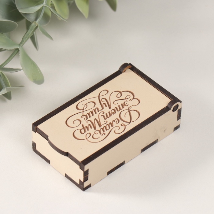 Шкатулка "Делай мир лучше" 7х4х2 см