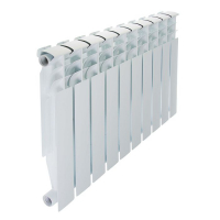 Радиатор биметаллический STI, 500&times;80 мм, 10 секций