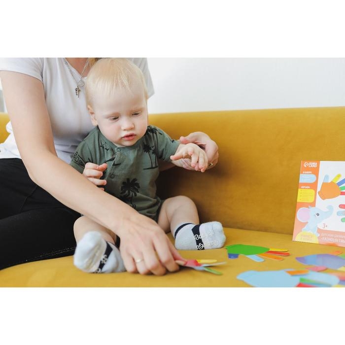 Развивающий игровой набор &laquo;Ладошки&raquo; 12 карточек+Задания, Крошка Я