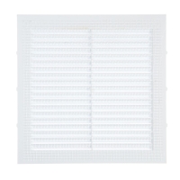 Решетка вентиляционная "КосмоВент" Л185, 185 х 185 мм, с сеткой, неразъемная