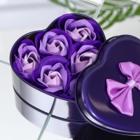 Мыльные розочки, трёхцветные,набор 6 шт.