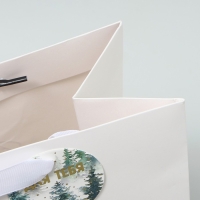 Пакет подарочный новогодний ламинированный вертикальный, конгревное тиснение &laquo;С Новым годом&raquo;, ML 23 х 27 х 11.5 см, Новый год