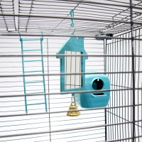 Клетка для птиц "Пижон" №104-Б, разборная, 2 секции, 58 х 40 х 88см, бирюзовая