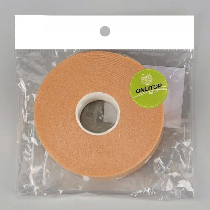 Поролоновая защитная лента на клеевой основе, 2,5 см &times; 5 м, цвет бежевый